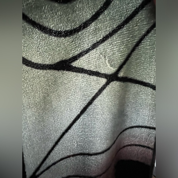 🎭Hand Painted Reversible Art Silk/Rayon-Velvet Oblong Scarf—Lisa Kiss New York - Picture 15 of 17
